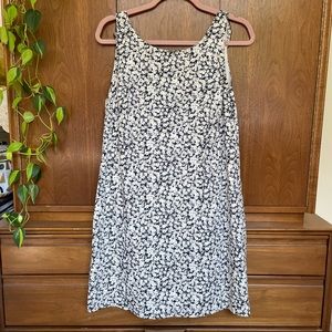 Zara Floral Cotton Dress w/ Deep V Back